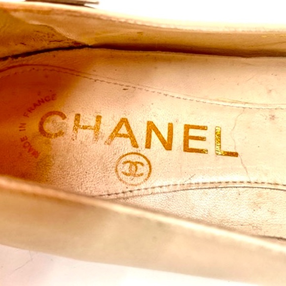 Vintage Authentic CHANEL flats Ballet Core Style  Incredible 37.5 - Picture 5 of 6